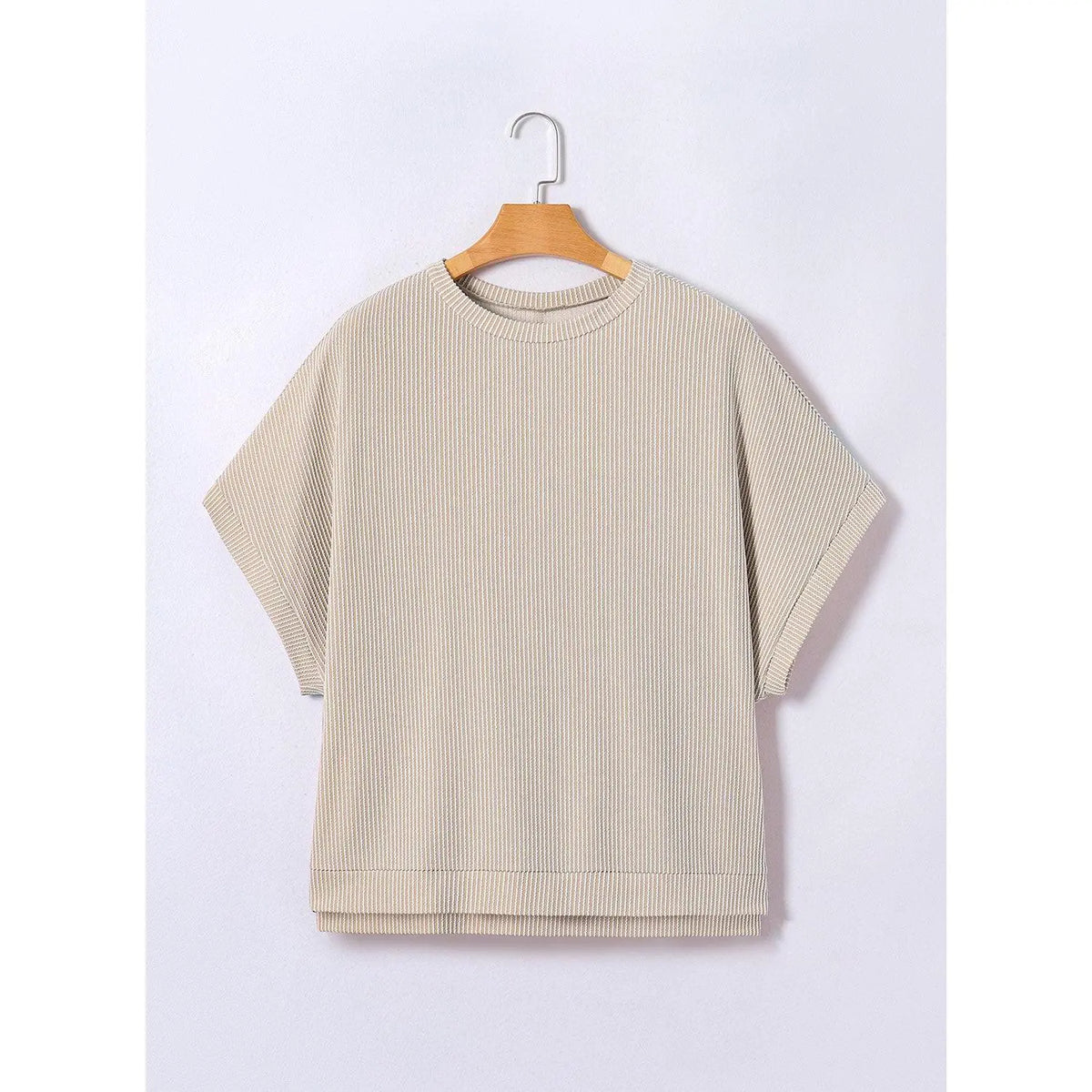 Women's Loose Knit Crew Neck Tunic Top