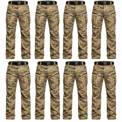 Ripstop Water Resistant Cargo Tactical Pants Lightweight Breathable EDC Outdoor Hiking Work Pants 8 Pockets