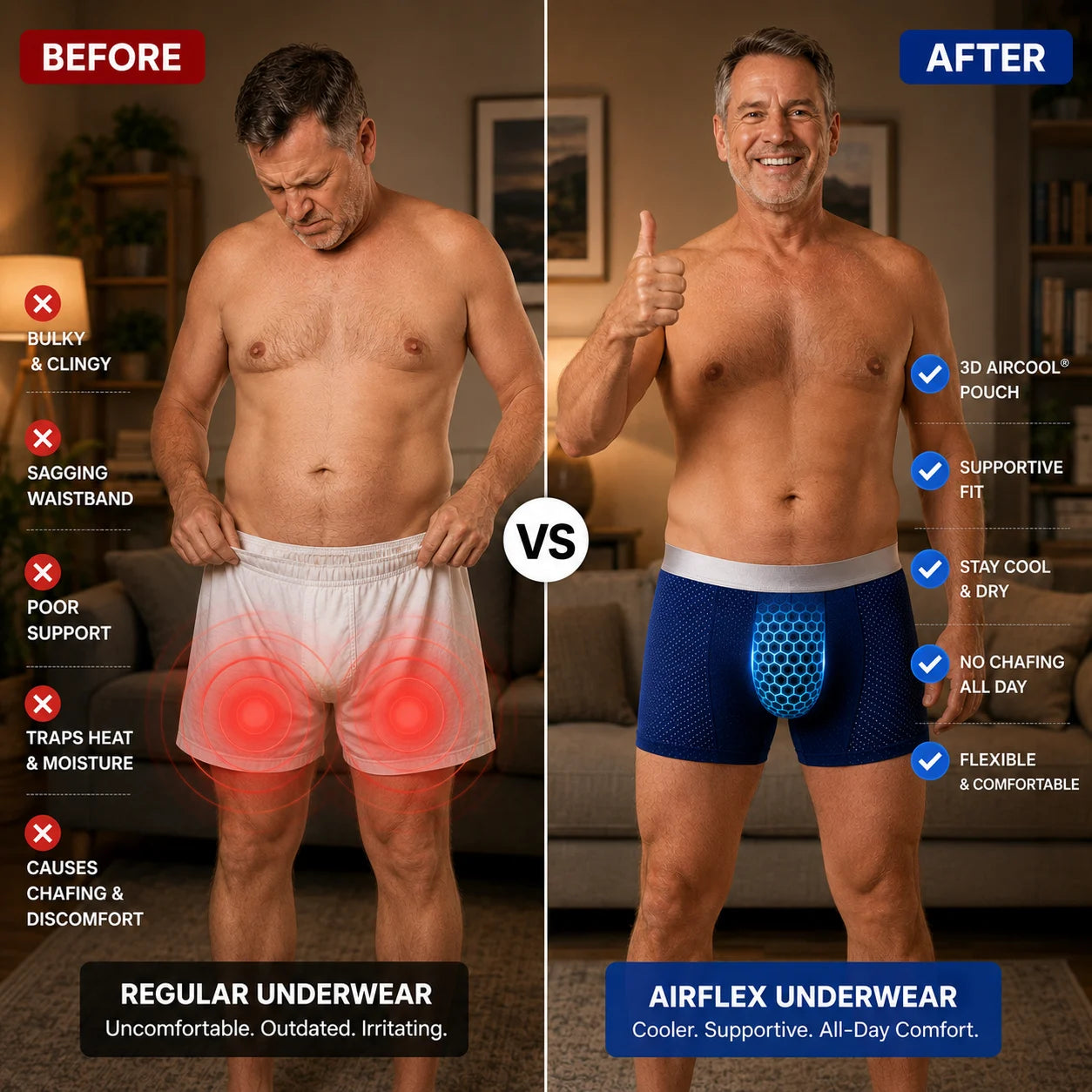 🔥 BEST DEAL 80% OFF TODAY🔥 2026 HOT SALE  AirFlexTM Premium Leakproof IceSilk Mesh Men's Boxer
