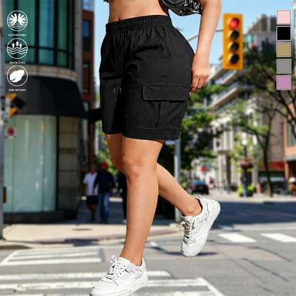 【LAST DAY SALE】Women's outdoor cargo shorts—multi-pocket design