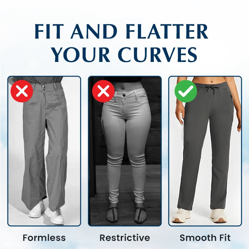 Women's Ultra Stretch Ice Silk Comfort Casual Pants