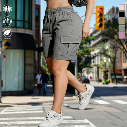 【LAST DAY SALE】Women's outdoor cargo shorts—multi-pocket design